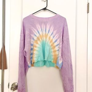 Women’s Cropped Tie Dye sweatshirt